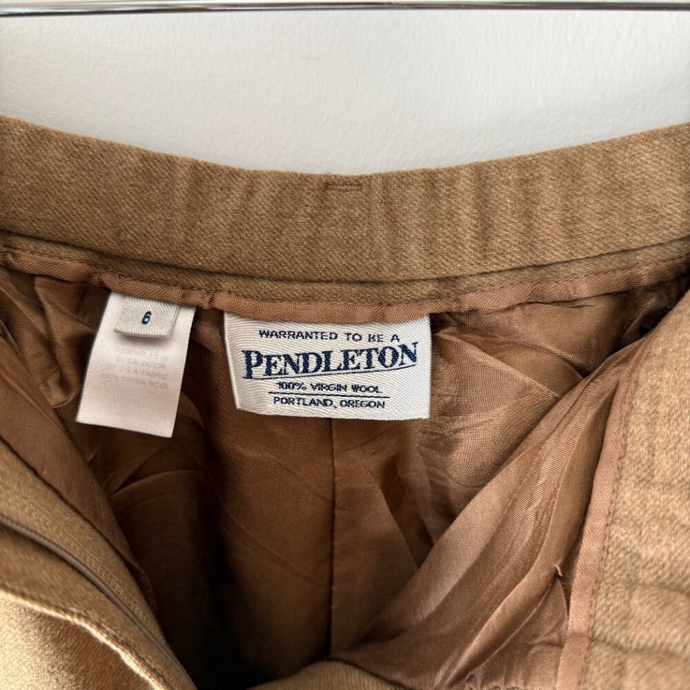 Pendleton Virgin Wool Pants in Camel, Size 6 - Picture 4 of 4